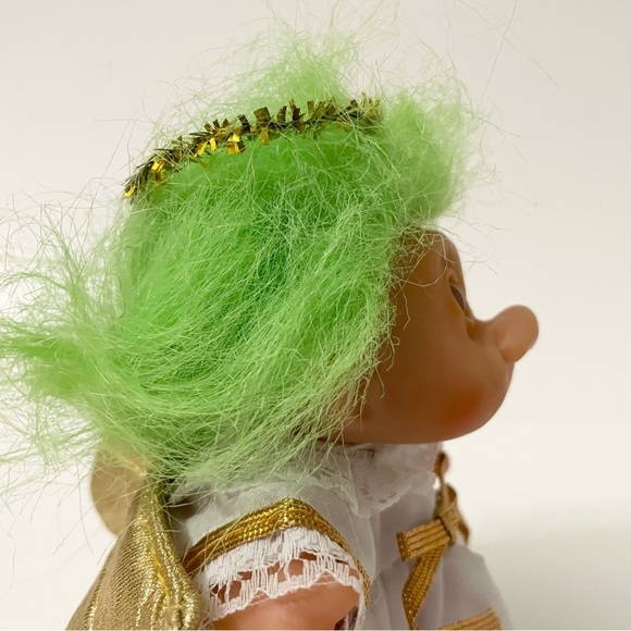 Vintage Dam Troll Angel Green Hair Doll - Picture 11 of 16